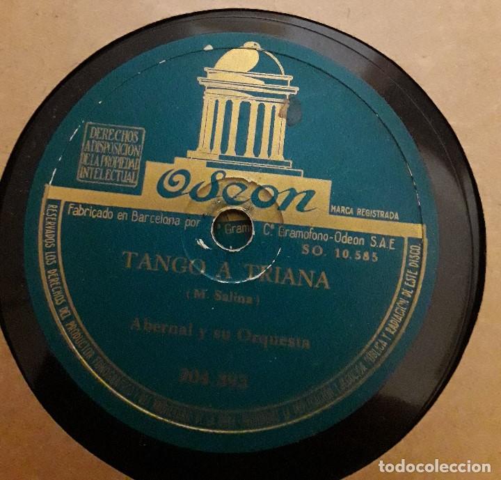 Discos de pizarra: ABERNAL Y SU ORQUESTA - TANGO A TRIANA / LISBOA ANTIGUA - ABERNAL - Foto 1