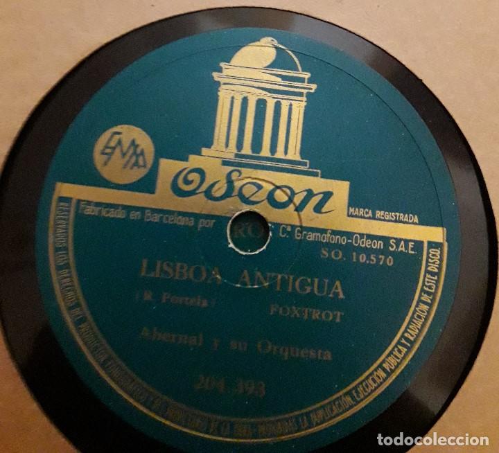 Discos de pizarra: ABERNAL Y SU ORQUESTA - TANGO A TRIANA / LISBOA ANTIGUA - ABERNAL - Foto 2