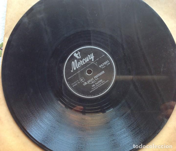 Discos de pizarra: The Platters The great pretender y Oly you - Foto 1