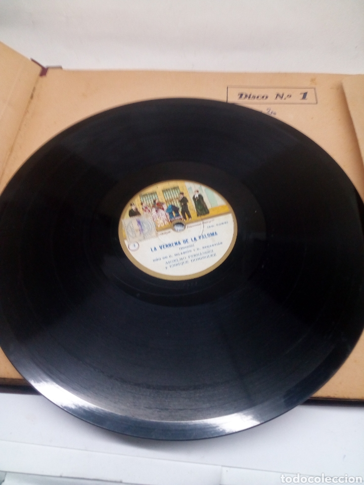 Discos de pizarra: Albul La Verbena de la Paloma 8 discos de pizarra - Foto 3
