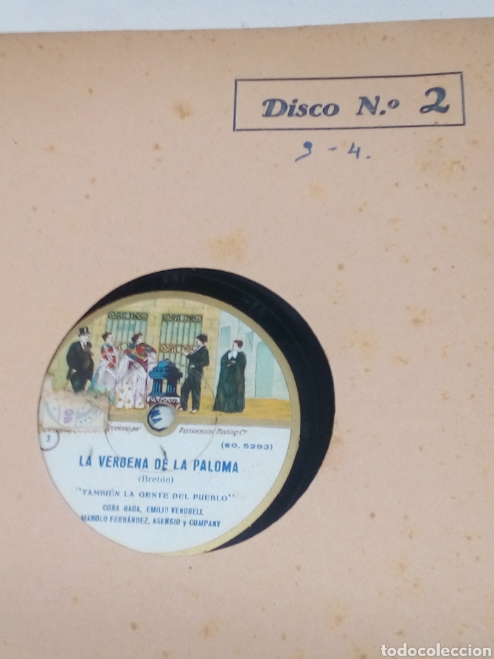 Discos de pizarra: Albul La Verbena de la Paloma 8 discos de pizarra - Foto 6