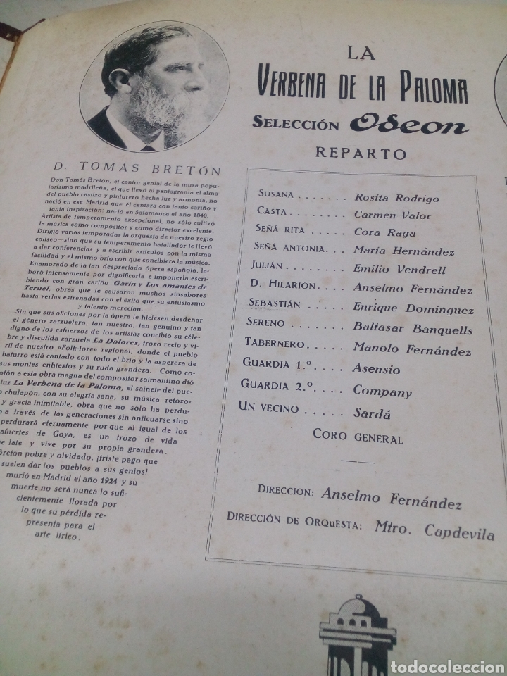 Discos de pizarra: Albul La Verbena de la Paloma 8 discos de pizarra - Foto 2