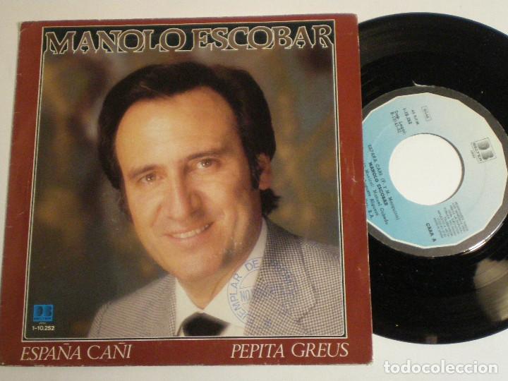Discos de pizarra: MANOLO ESCOBAR - SINGLE 1982 - Foto 1