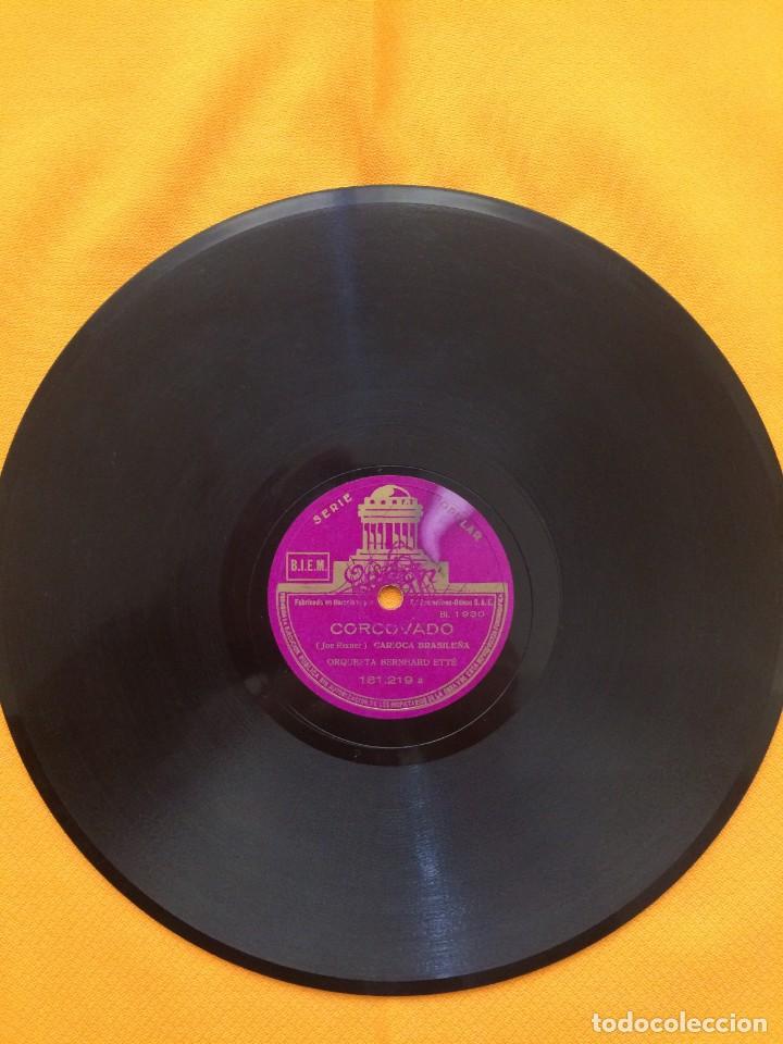 Discos de pizarra: DISCO DE PIZARRA CORCOVADO // EN EL HAREM. ORQUESTA BERNHARD ETT&Eacute; - Foto 1