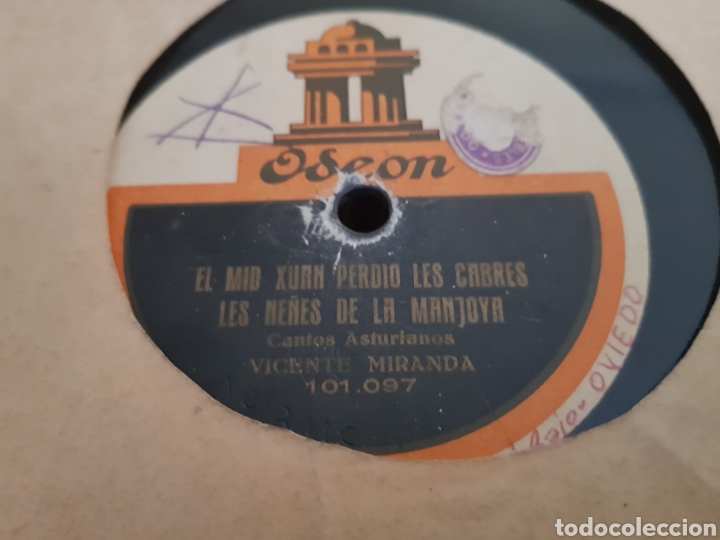 Discos de pizarra: DISCOS 78 RPM Regional Asturiano - Foto 1