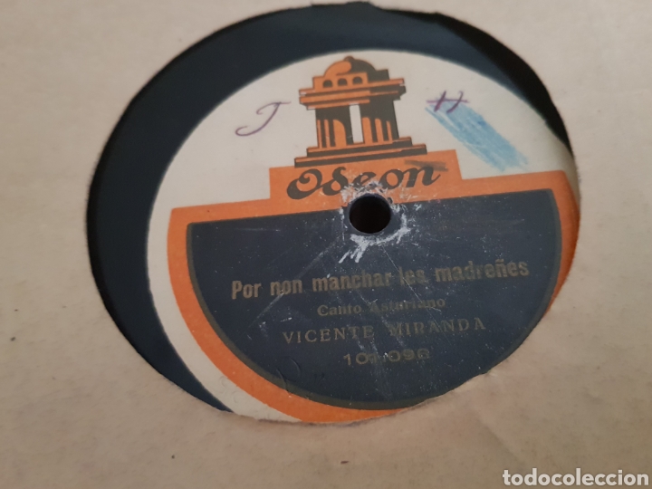 Discos de pizarra: DISCOS 78 RPM Regional Asturiano - Foto 2