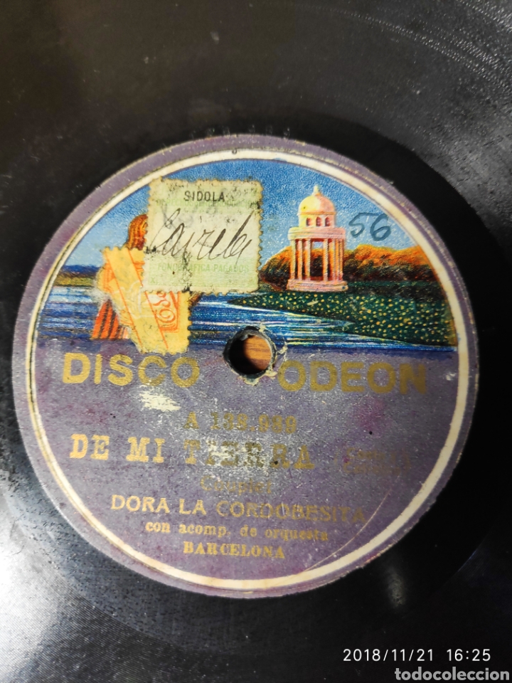 Discos de pizarra: Disco pizarra. Dora la cordobesita. - Foto 1