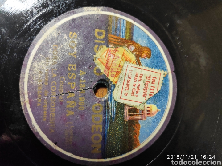 Discos de pizarra: Disco pizarra. Dora la cordobesita. - Foto 2