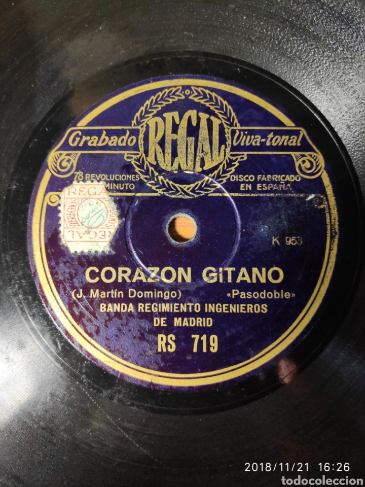Discos de pizarra: Disco pizarra. Pasodoble - Foto 1