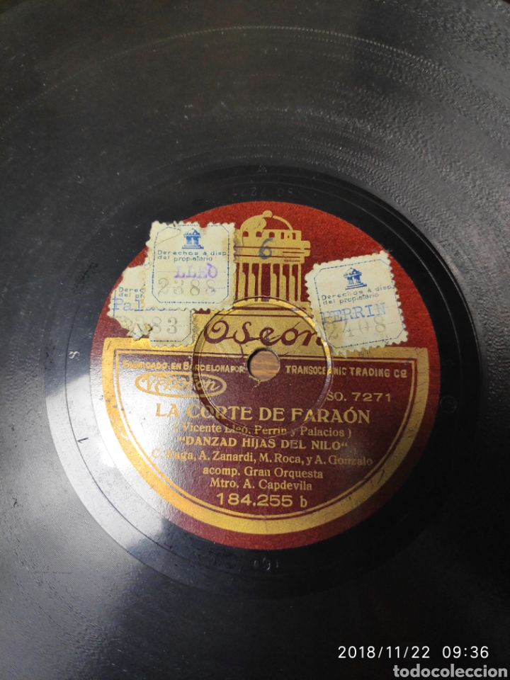 Discos de pizarra: Disco pizarra. La corte de faraon - Foto 2
