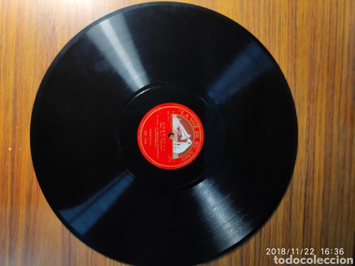 Discos de pizarra: Disco pizarra. Alfred cortot. Carnaval - Foto 4