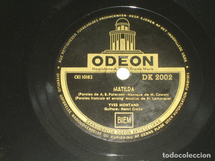 Discos de pizarra: YVES MONTAND - MATILDA - MAITRE PIERRE - Foto 1