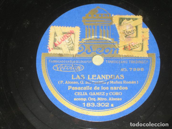 Discos de pizarra: CELIA GAMEZ - LAS LEANDRAS - Foto 1