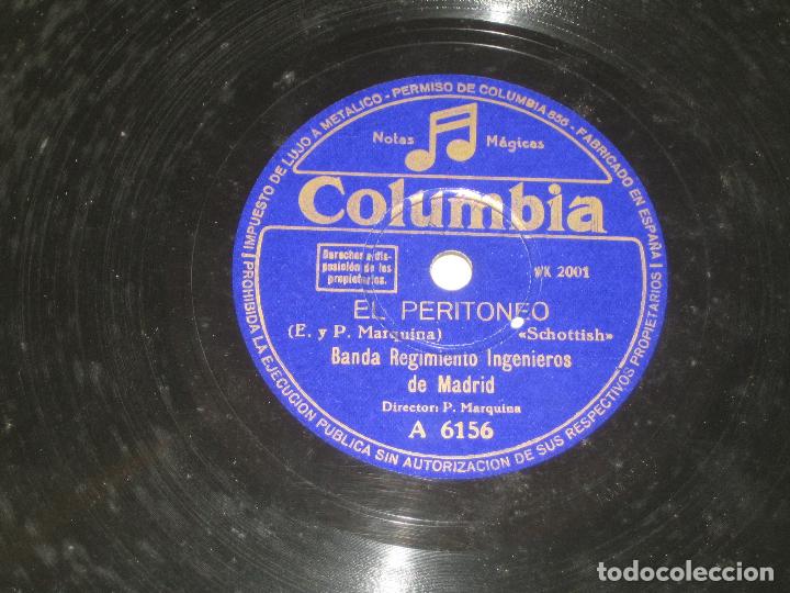 Discos de pizarra: BANDA REGIMIENTO INGENIEROS MADRID - EL PERITONEO - ESPA&Ntilde;A CA&Ntilde;I - Foto 1
