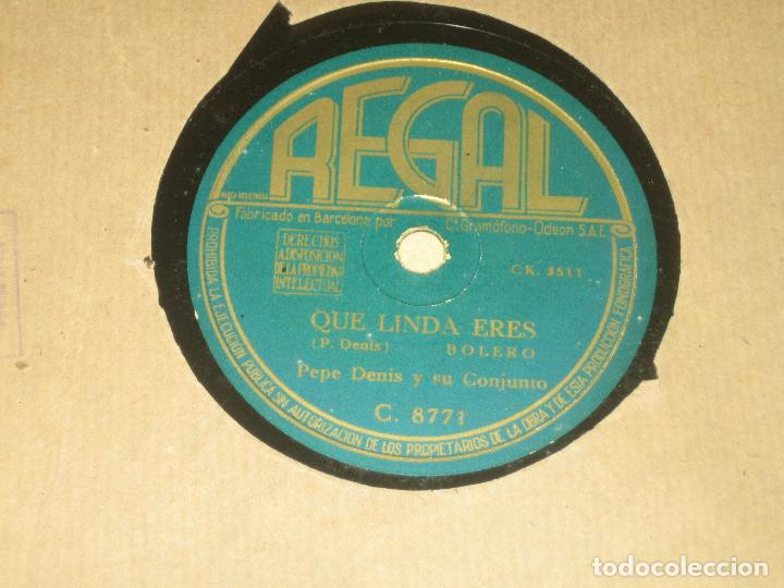 Discos de pizarra: PEPE DENIS - QUE LINDA ERES - COPA CABANA - Foto 1