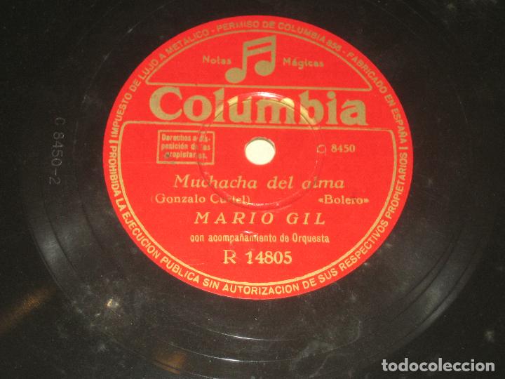 Discos de pizarra: MARIO GIL - MUCHACHA DEL ALMA - OLA - Foto 1