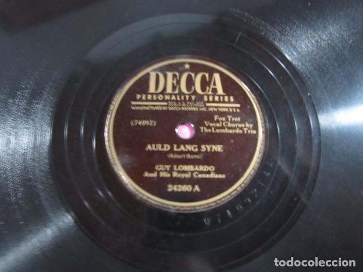 Discos de pizarra: GUY LOMBARDO, HOME ON THE RANGE + AULD LANG, DISCO PIZARRA L2 C31 - Foto 3