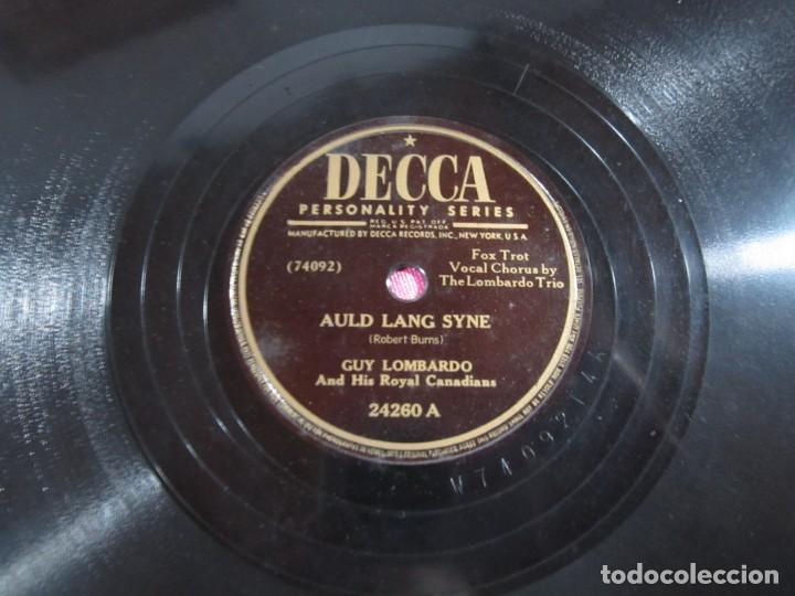 Discos de pizarra: GUY LOMBARDO, HOME ON THE RANGE + AULD LANG, DISCO PIZARRA L2 C31 - Foto 5