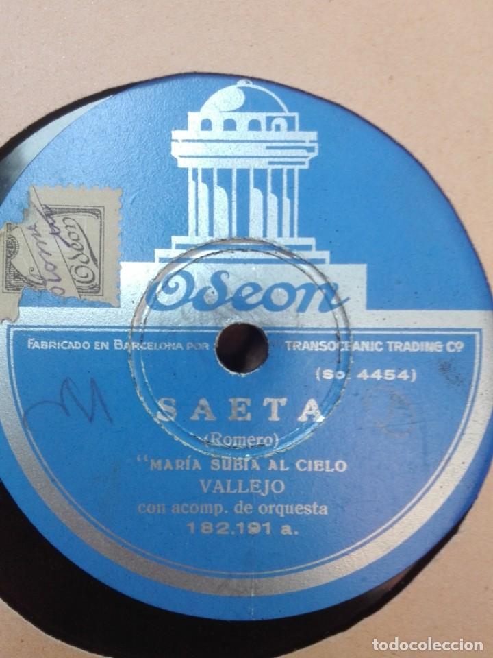 Discos de pizarra: VALLEJO-SEGUIDILLAS-MUY BUEN ESTADO - Foto 2