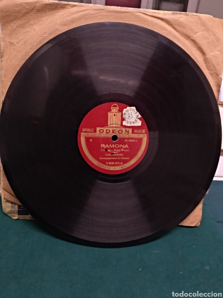 Discos de pizarra: Gardel. El carretero/Ramona - Foto 2