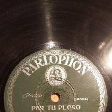 Discos de pizarra: DISCO 78 RPM - PARLOPHON - COBLA LA PRINCIPAL DE LA BISBAL - SARDANA - PEP VENTURA - PIZARRA