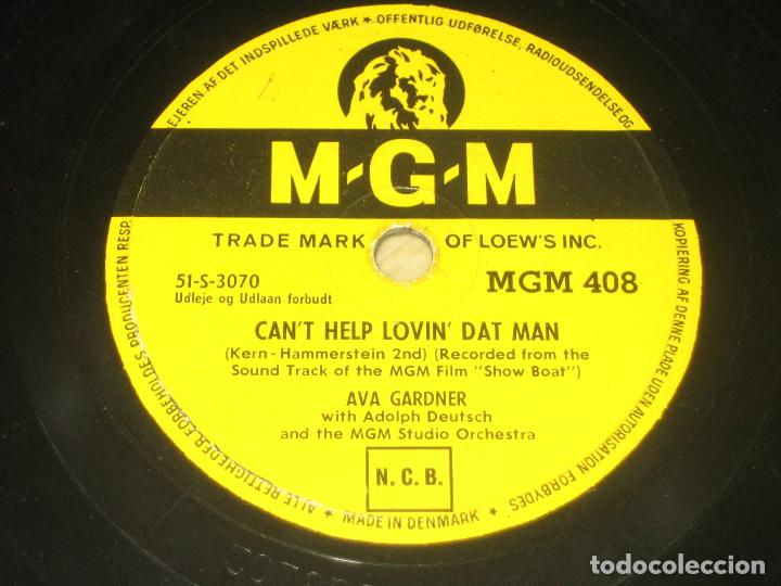 Discos de pizarra: AVA GADNER - CAN&acute;T HELP LOVIN&acute; DAT MAN - BILL - MUY BUEN ESTADO - Foto 1