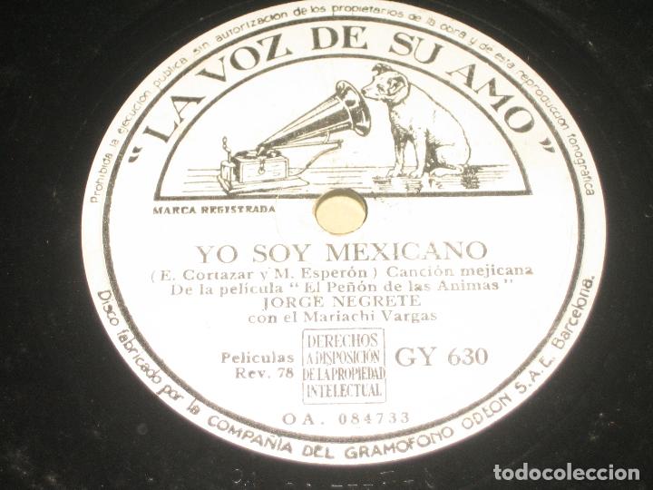 Discos de pizarra: JORGE NEGRETE - YO SOY MEXICANO - - Foto 1