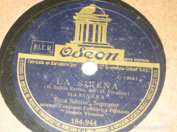 Discos de pizarra: YMA SUMAC - LA SIRENA - PARIWANA - Foto 1