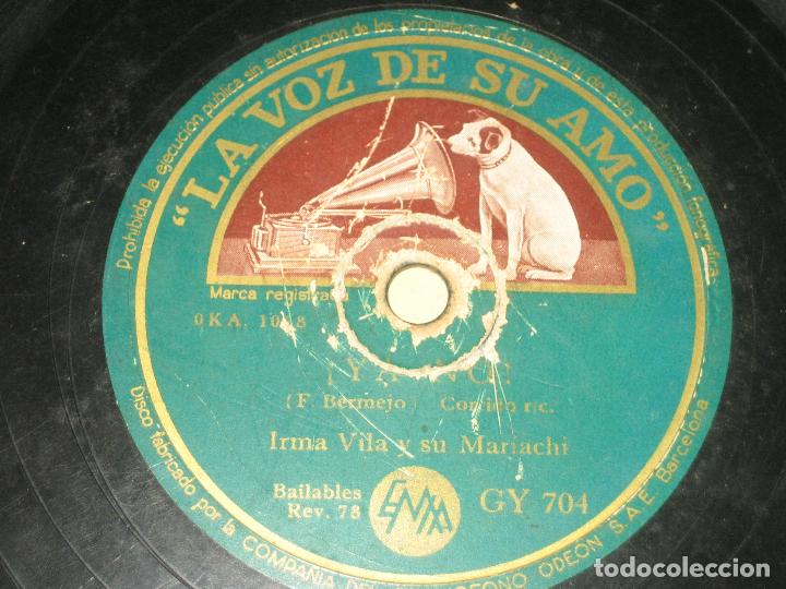Discos de pizarra: IRMA VILA - LA MALAGUE&Ntilde;A ---- - Foto 1