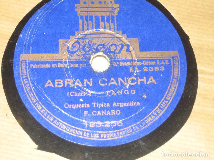 Discos de pizarra: F. CANARO - ABRAN CANCHA - COMO ANILLO AL DEDO - Foto 1