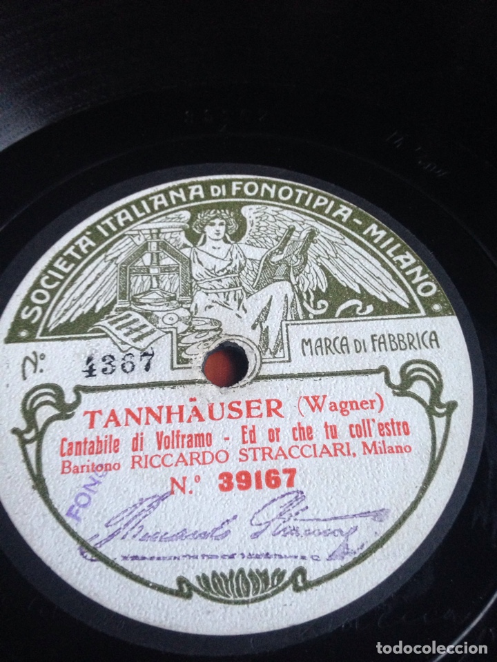Discos de pizarra: Pagliaci leoncavallo pr&oacute;logo tonio - Foto 3