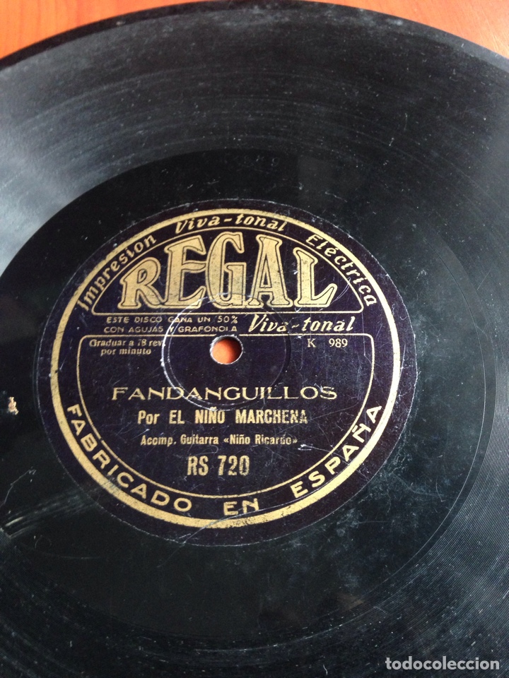 Discos de pizarra: Fandanguillos por El Ni&ntilde;o marchena - Foto 1