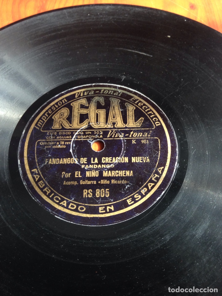 Discos de pizarra: Guajiras por El Ni&ntilde;o marchena - Foto 3