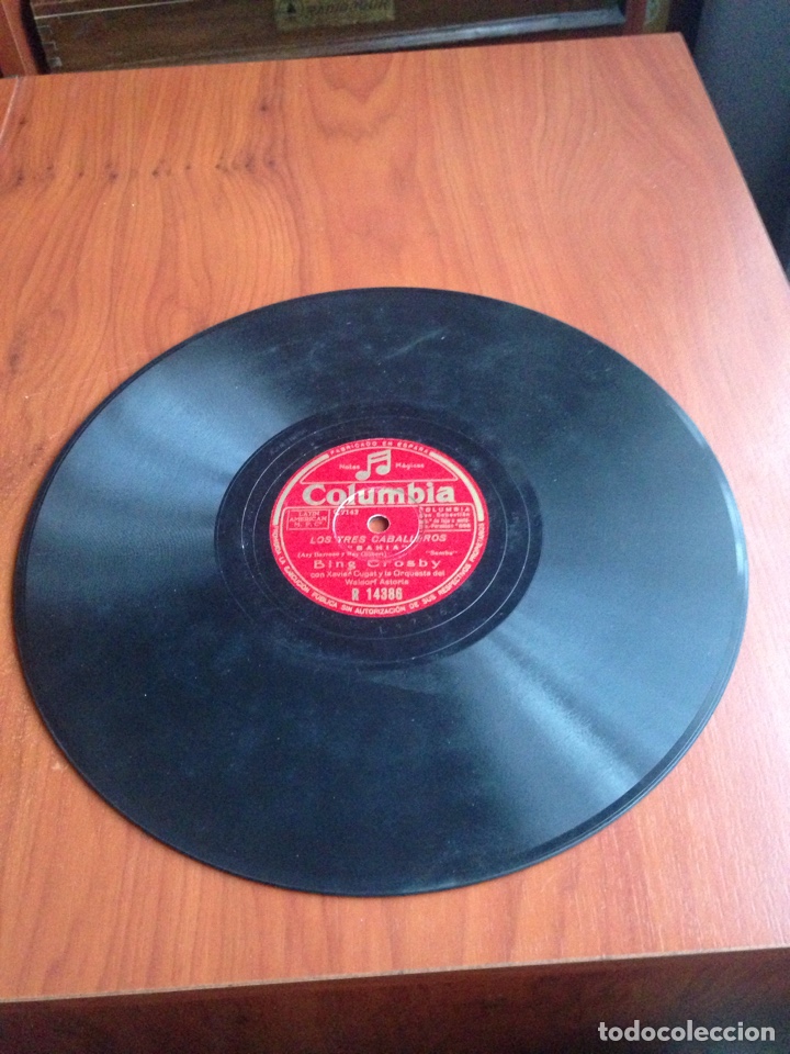 Discos de pizarra: Los tres caballeros bing crosby - Foto 2