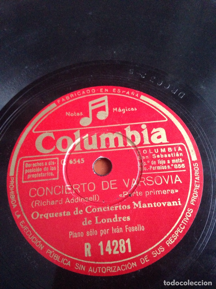 Discos de pizarra: Concierto de Varsovia - Foto 4
