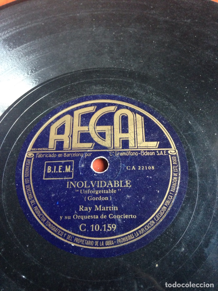 Discos de pizarra: Inolvidable ray martin - Foto 1