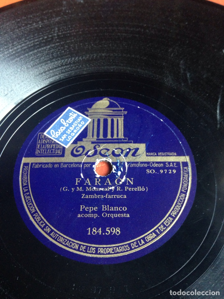 Discos de pizarra: Fara&oacute;n zambra-farruca Pepe blanco - Foto 1