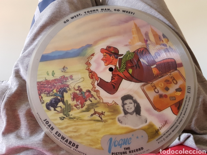Discos de pizarra: 78 RPM VOGUE JOAN EDWUARS - Foto 1