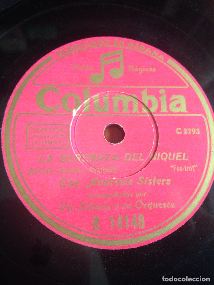 Discos de pizarra: La serenata del niquel - Foto 1