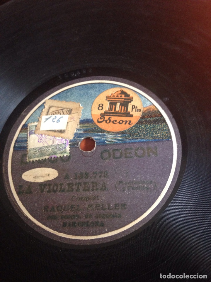 Discos de pizarra: La violetera Raquel meller - Foto 1
