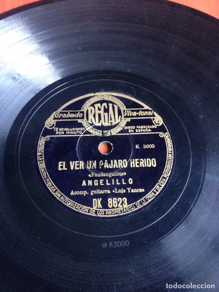 Discos de pizarra: Dame esa flor que t&uacute; llevas angelillo - Foto 3