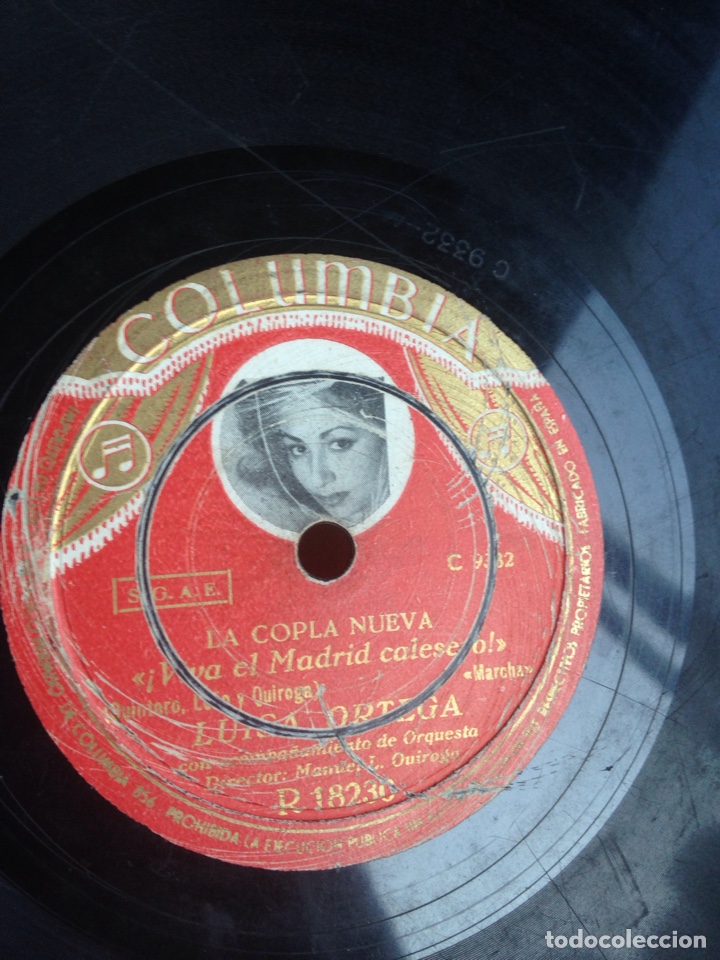 Discos de pizarra: La copla nueva Luisa Ortega - Foto 1