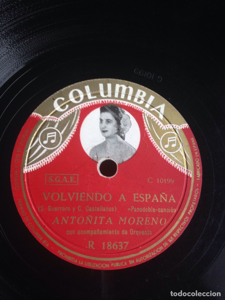 Discos de pizarra: Volviendo a Espa&ntilde;a anto&ntilde;ita moreno - Foto 1