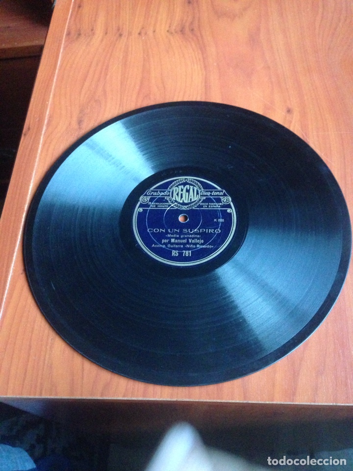 Discos de pizarra: Con un suspiro Manuel Vallejo - Foto 2