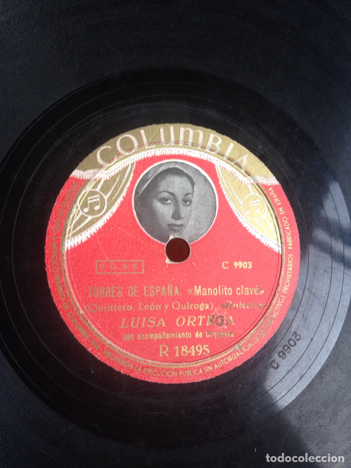 Discos de pizarra: Torres de Espa&ntilde;a manolito clave Luisa Ortega - Foto 1