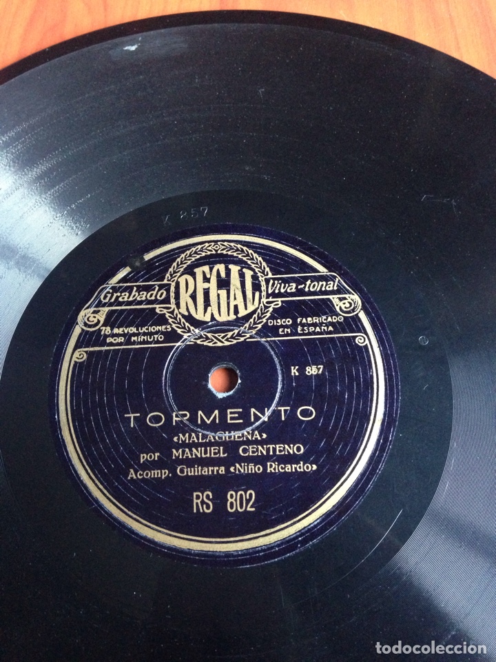 Discos de pizarra: Tormento malague&ntilde;a por Manuel centeno - Foto 1
