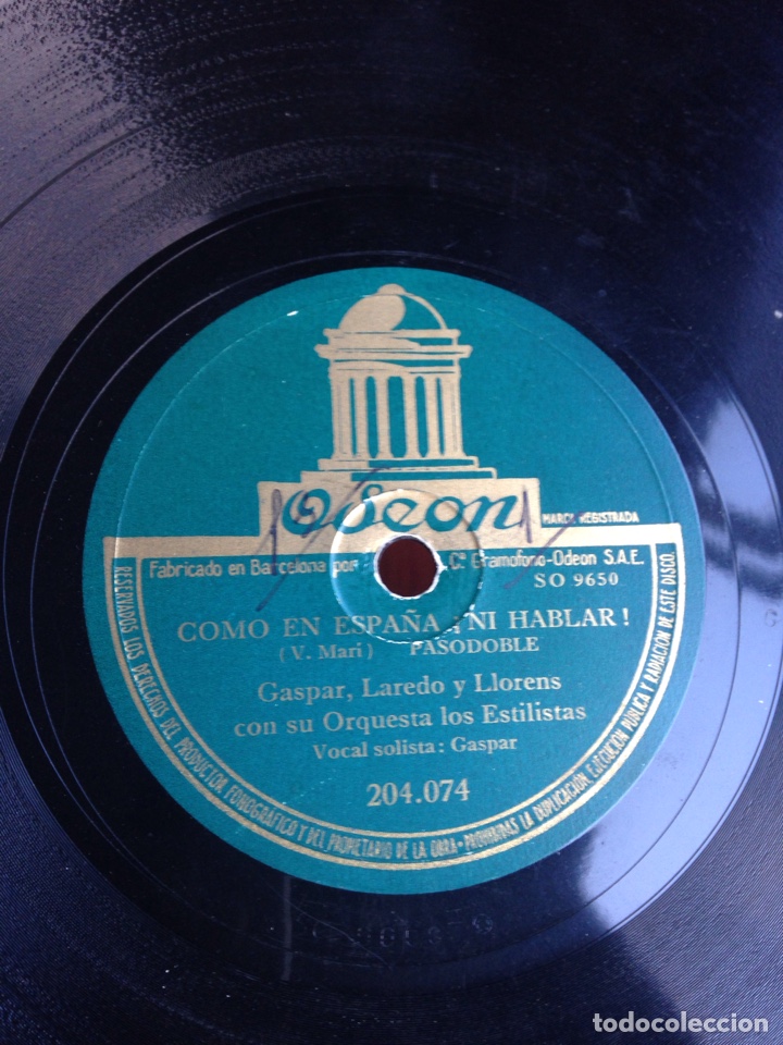 Discos de pizarra: Como en Espa&ntilde;a ni hablar - Foto 1