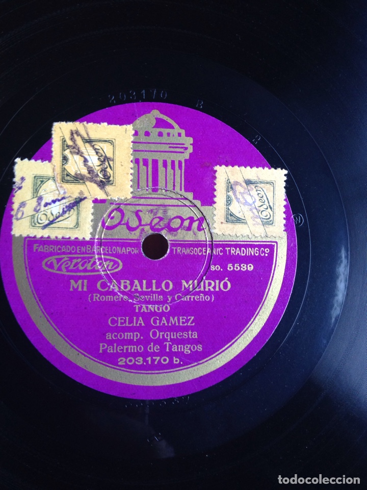 Discos de pizarra: Mi caballeo muri&oacute; Celia G&aacute;mez - Foto 1