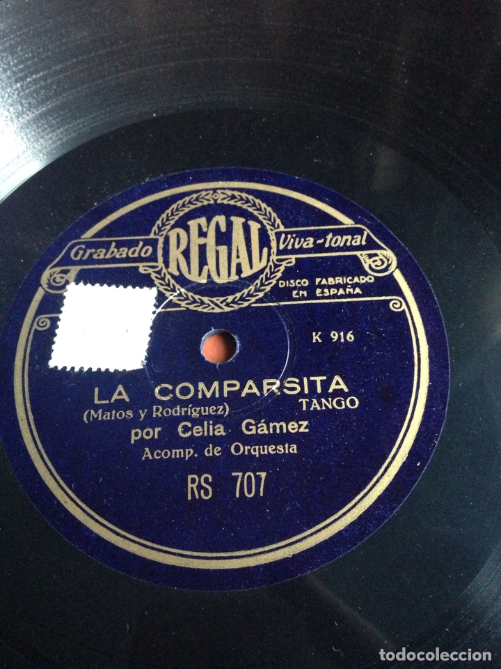 Discos de pizarra: La comparsita Celia G&aacute;mez - Foto 1