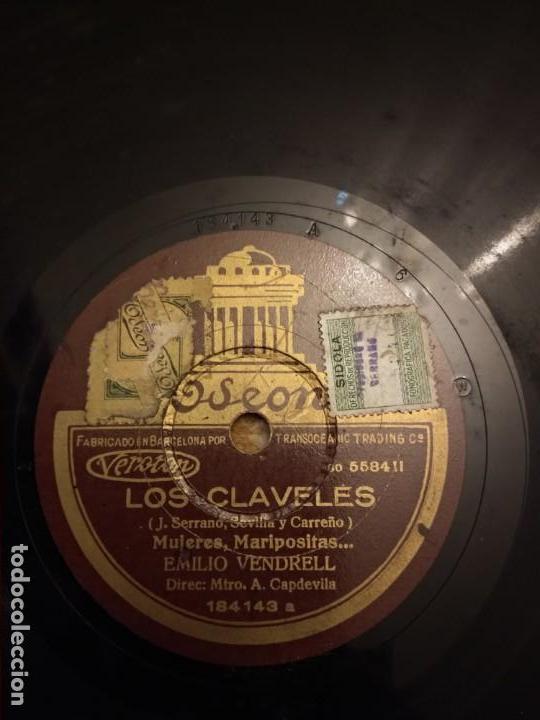 Discos de pizarra: Emilio Vendrell Los Claveles - Foto 3
